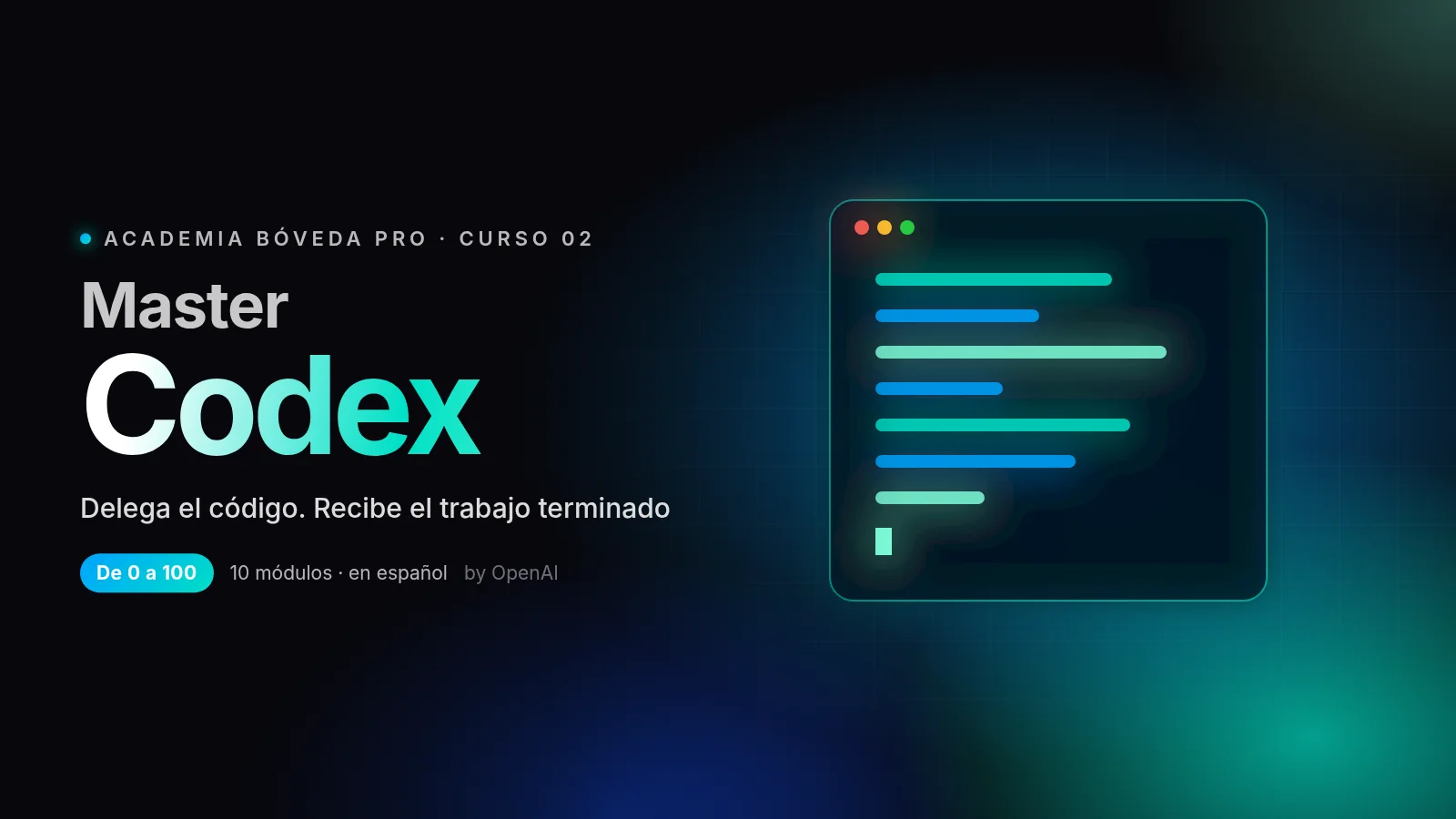 Master Codex · de 0 a 100 · 10 módulos