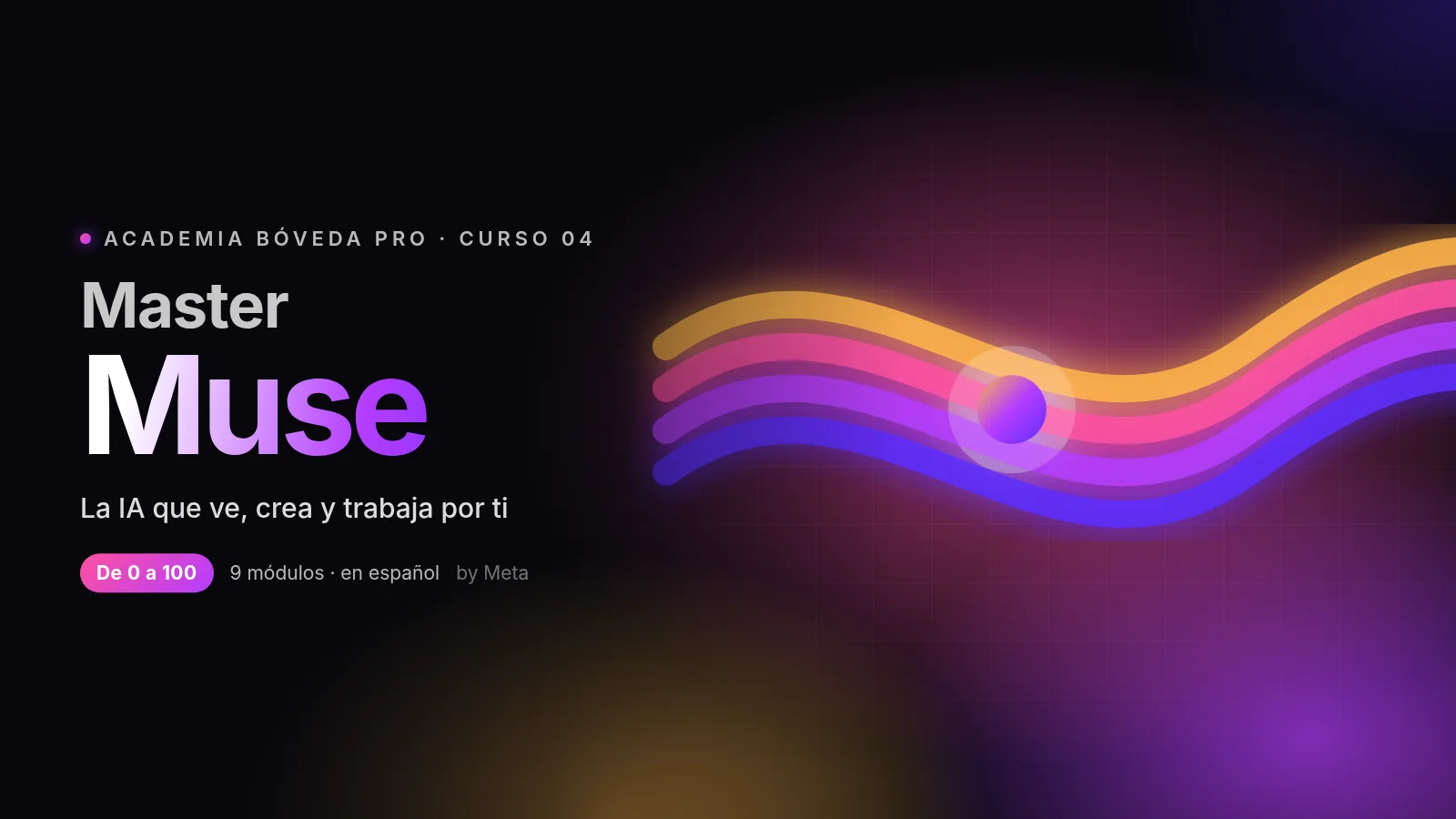 Master Muse · de 0 a 100 · 9 módulos